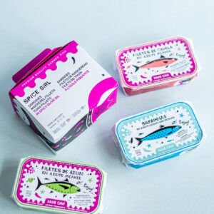 Konservuotos sardinės, tunas, skumbrė - portugališkas aštrusis TRIO (3vnt.)